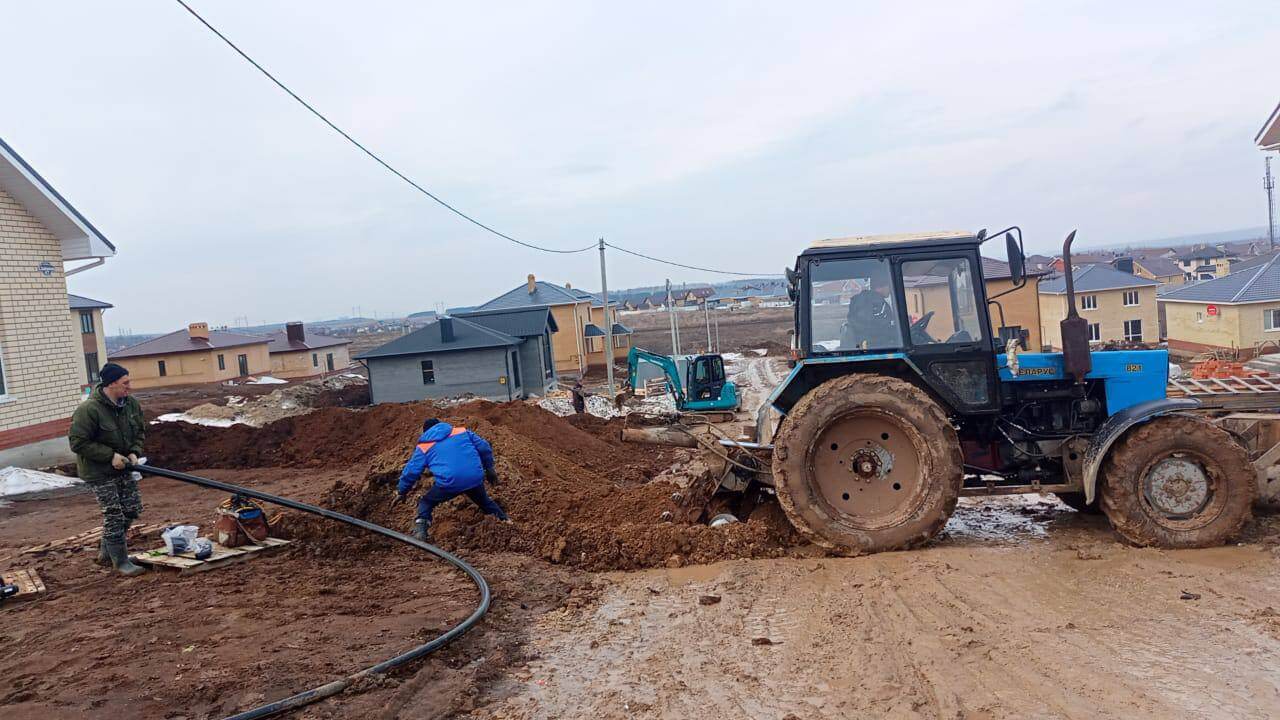 Укладка газопровода в коттеджном посёлке «Усадьба у озера»